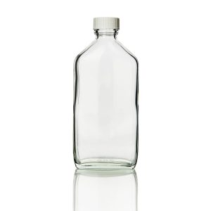 Bottle Clear glass Medicine Round 100ml